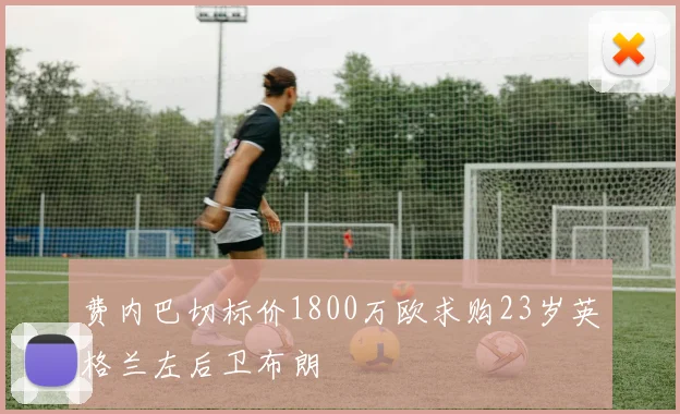 费内巴切标价1800万欧求购23岁英格兰左后卫布朗